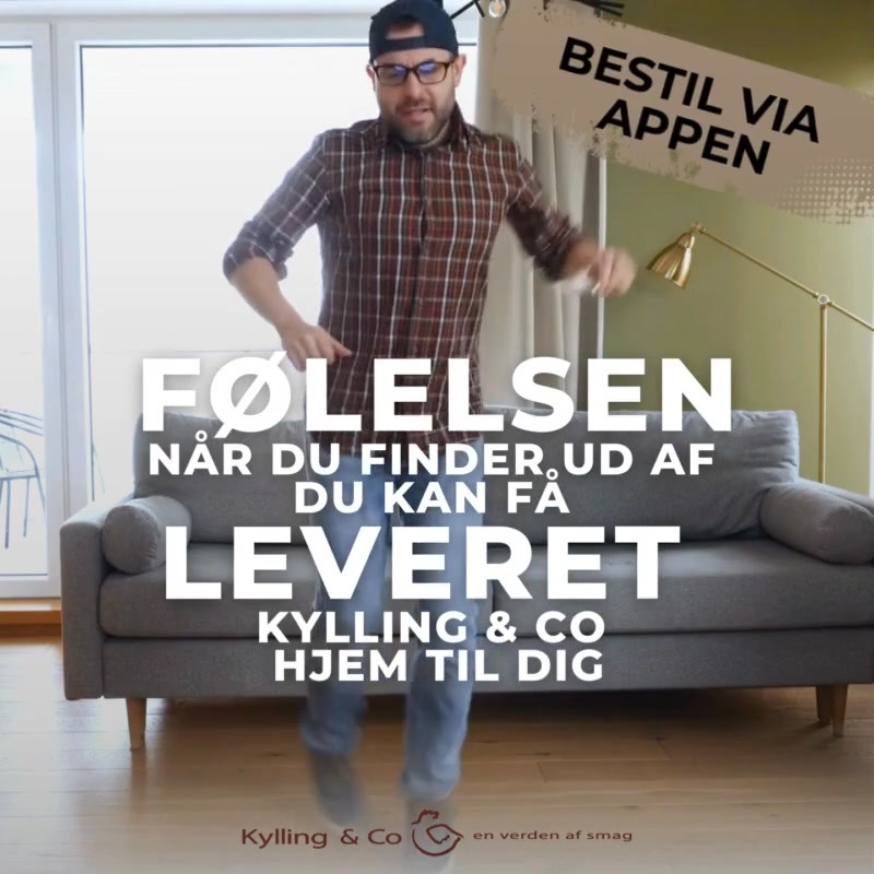 Få fordele og optjen point med Kylling & Co Holstebros app-levering