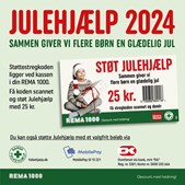 REMA 1000 Nordre Strandvej opfordrer til støtte til julehjælp for børn