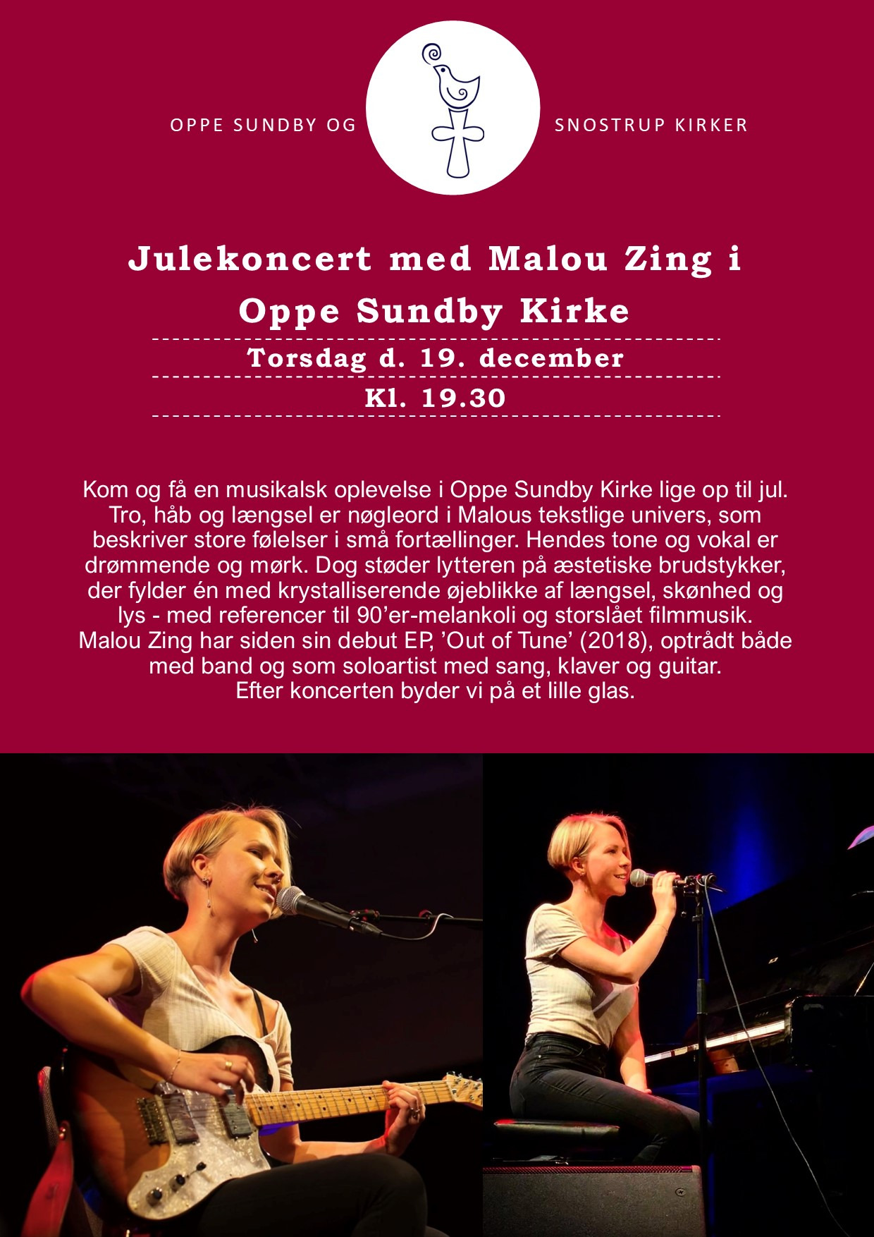 Julestemning med Malou Zing i Oppe Sundby Kirke