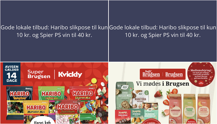 Gode lokale tilbud: Haribo slikpose til kun 10 kr. og Spier PS vin til 40 kr.