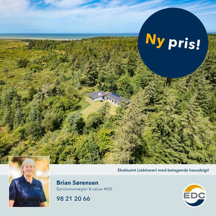 Ny pris på eksklusivt liebhaveri med betagende havudsigt hos EDC Fjerritslev