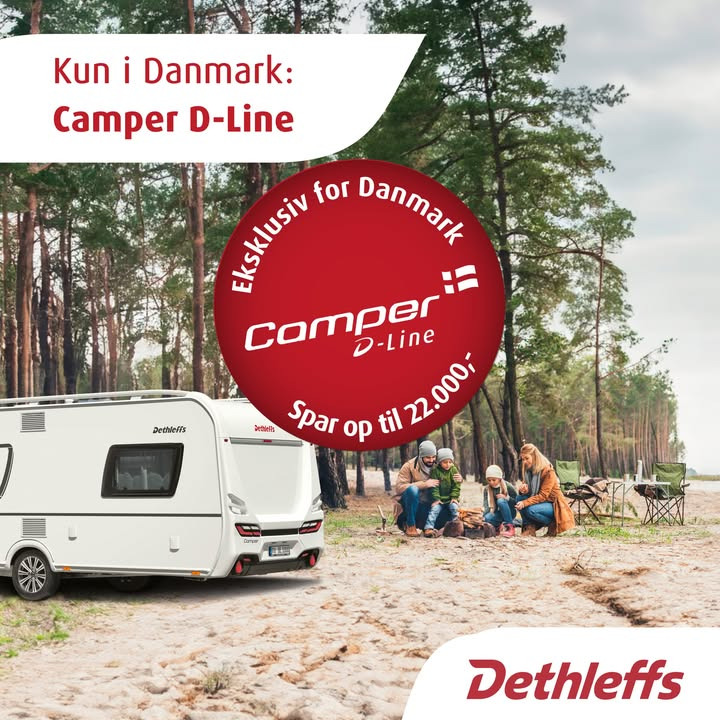 Møllegårdens Camping: Skab uforglemmelige minder med Dethleffs Camper D-Line og spar op til 22.000 kr.