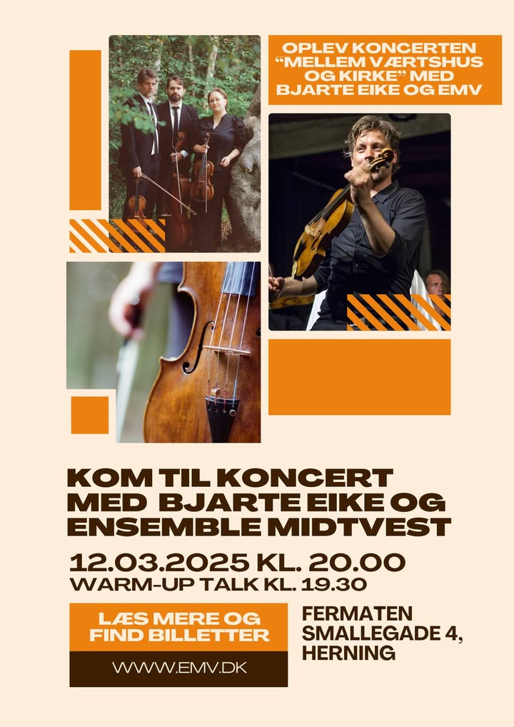 Ensemble MidtVest inviterer til unikke koncerter med stjerneviolinist Bjarte Eike