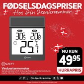 Fredericia Isenkram præsenterer praktisk vinduestermometer fra Conzept til kun 49,95 kr.