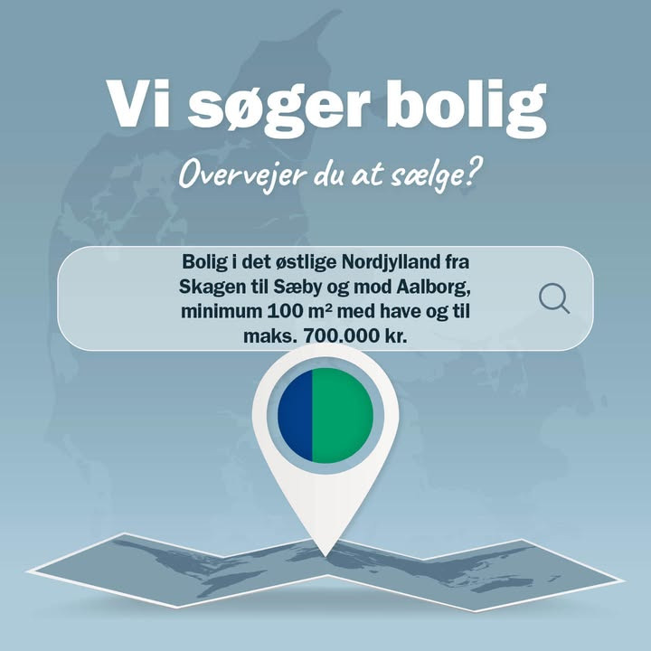 Nybolig Sæby A/S søger bolig i det østlige Nordjylland for konkret kunde