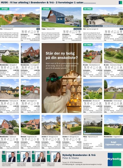 Nybolig Brønderslev & Vrå deler ugens avisannonce online
