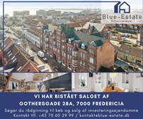 Blue-Estate Erhvervsmægler sælger stor blandet bolig- og erhvervsejendom i Fredericia i samarbejde med Lillebælt Erhverv