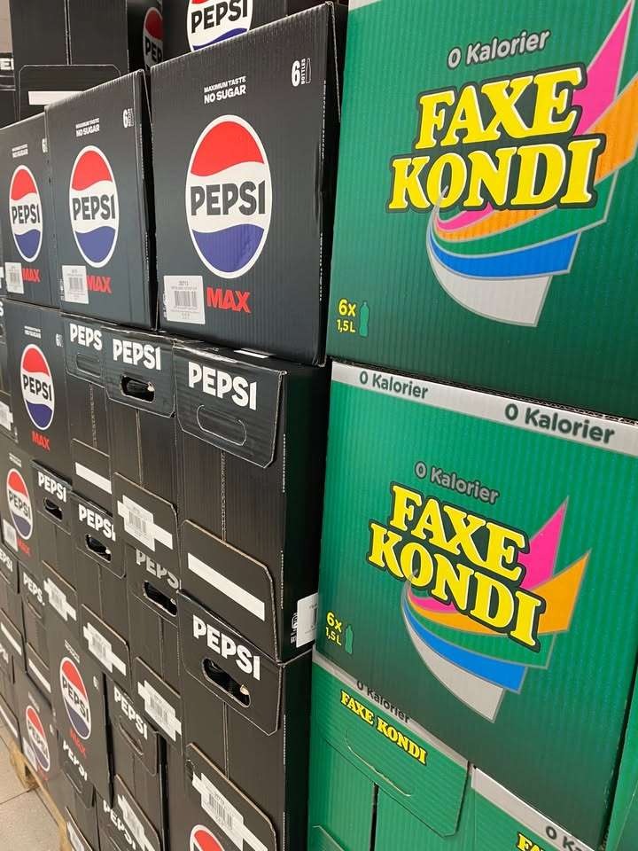 Spar Nørrebro Hjørring præsenterer tilbud på Pepsi Max og Faxe Kondi