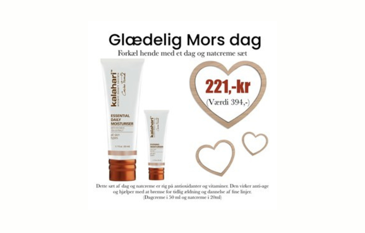 Forkæl din mor med et dag- og natcremesæt fra Maria L