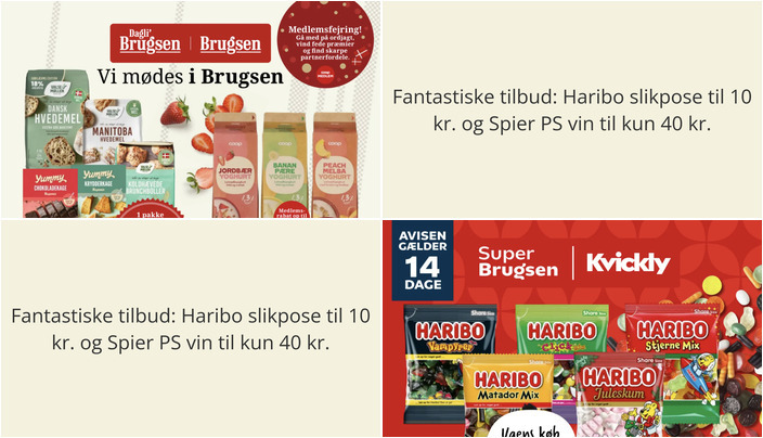 Fantastiske tilbud: Haribo slikpose til 10 kr. og Spier PS vin til kun 40 kr.