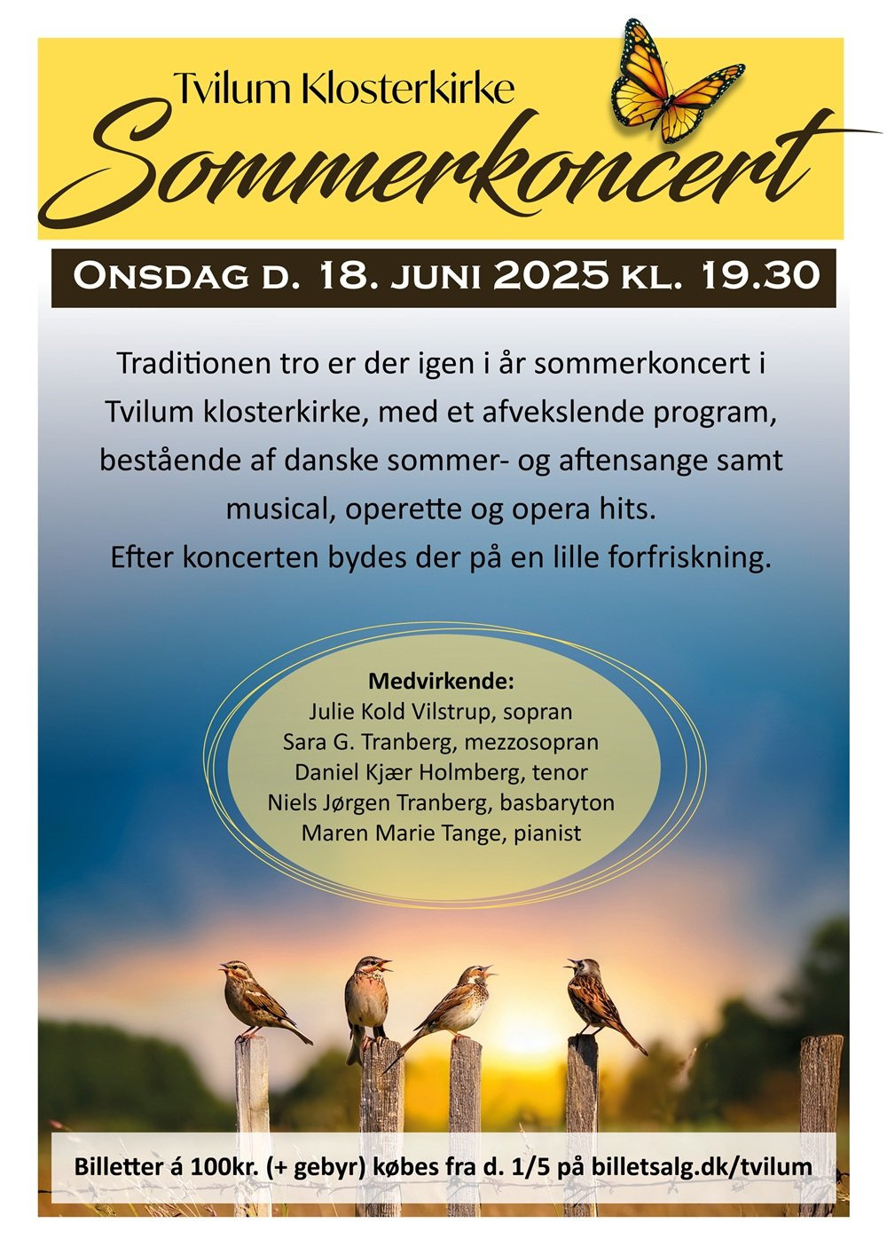 Sommerkoncert i Tvilum Klosterkirke