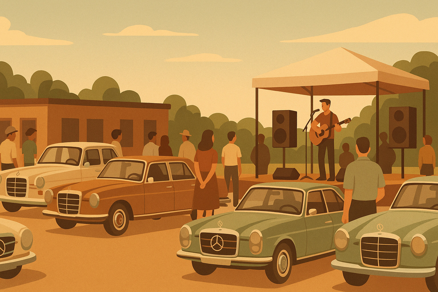 Veteran Mercedes-træf fejrer 10-års jubilæum i Ishøj