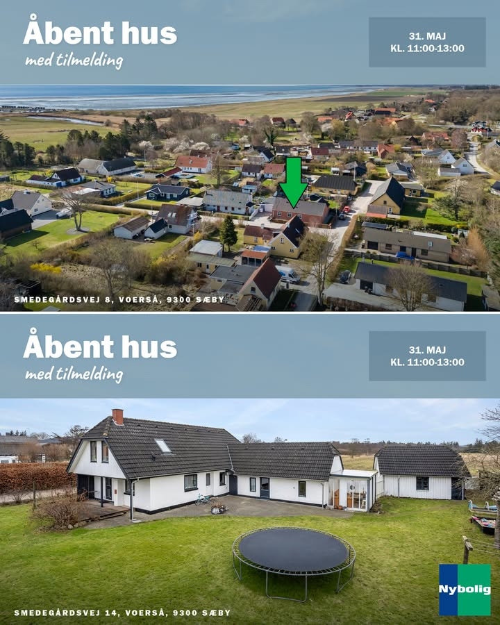 Nybolig Sæby A/S inviterer til dobbelt åbent hus i Voerså