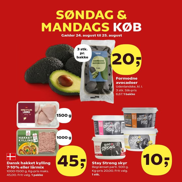 SuperBrugsen Dronninglund præsenterer attraktive søndags- og mandagstilbud