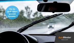 GUMMI-OLE opfordrer til regelmæssigt tjek af vinduesviskere for øget køresikkerhed