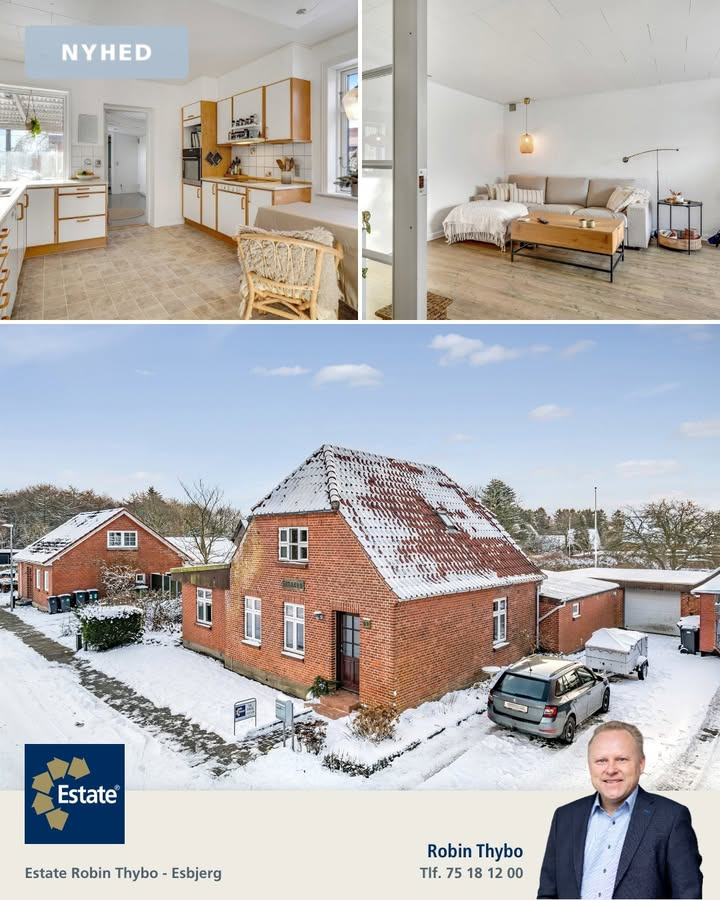 Nyhed i Gørding: Murermestervilla med sjæl og charme fra ESTATE Robin Thybo Esbjerg & Varde