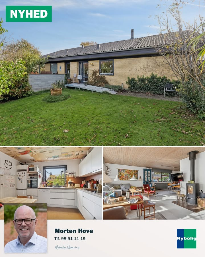 Nybolig Hjørring præsenterer rummelig familievenlig villa med naturskøn beliggenhed