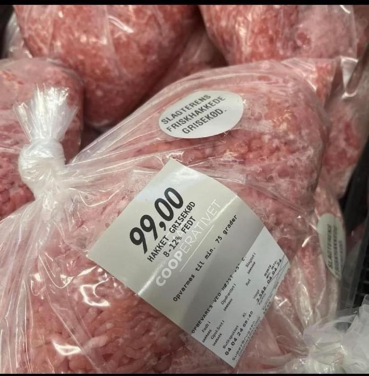 SuperBrugsen Dronninglund: Billig friskhakket svinefars hver mandag