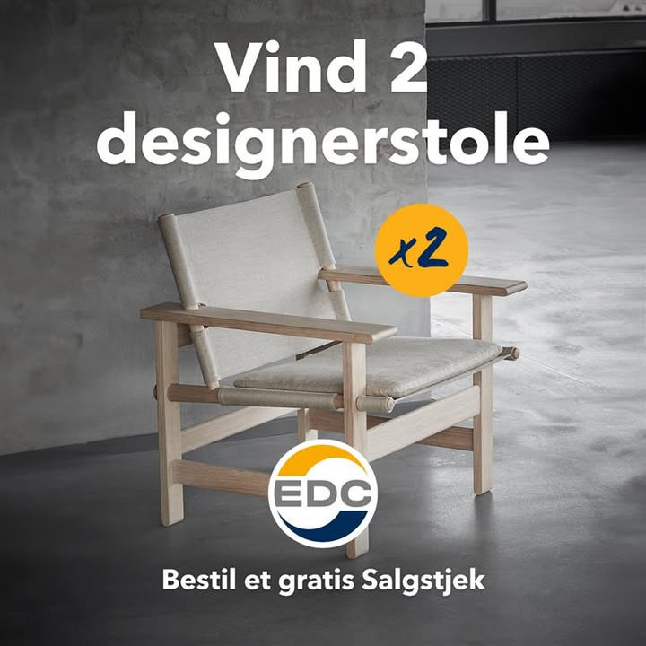 EDC Skive I/S tilbyder gratis salgstjek og chance for at vinde designstole