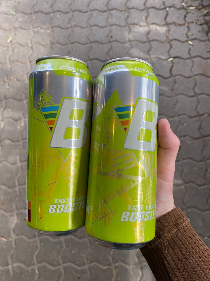 MIN KØBMAND I ASP tilbyder Booster citrus til 9 kr. plus pant