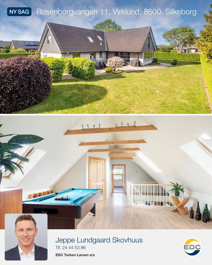 EDC Torben Larsen præsenterer solid villa i Virklund perfekt til børnefamilier