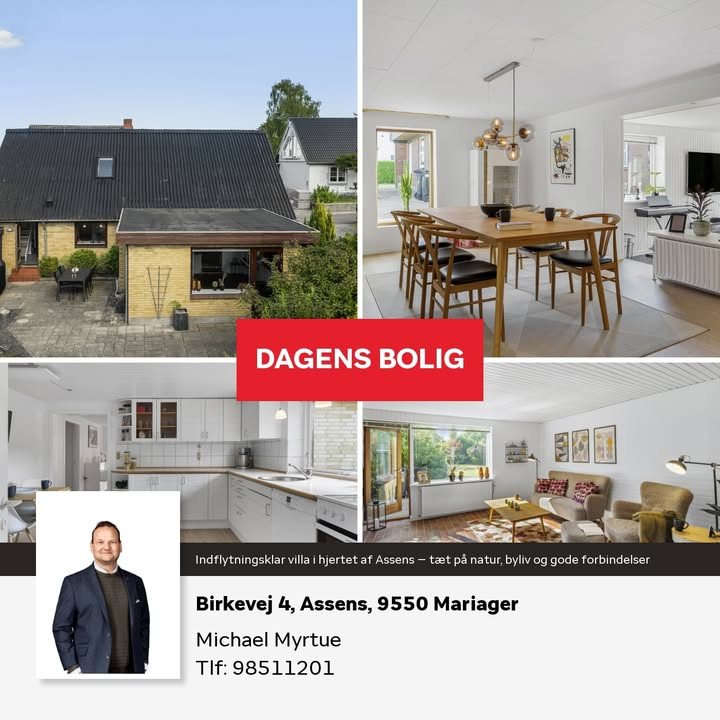 Home Hobro præsenterer dagens bolig på Birkevej i Mariager