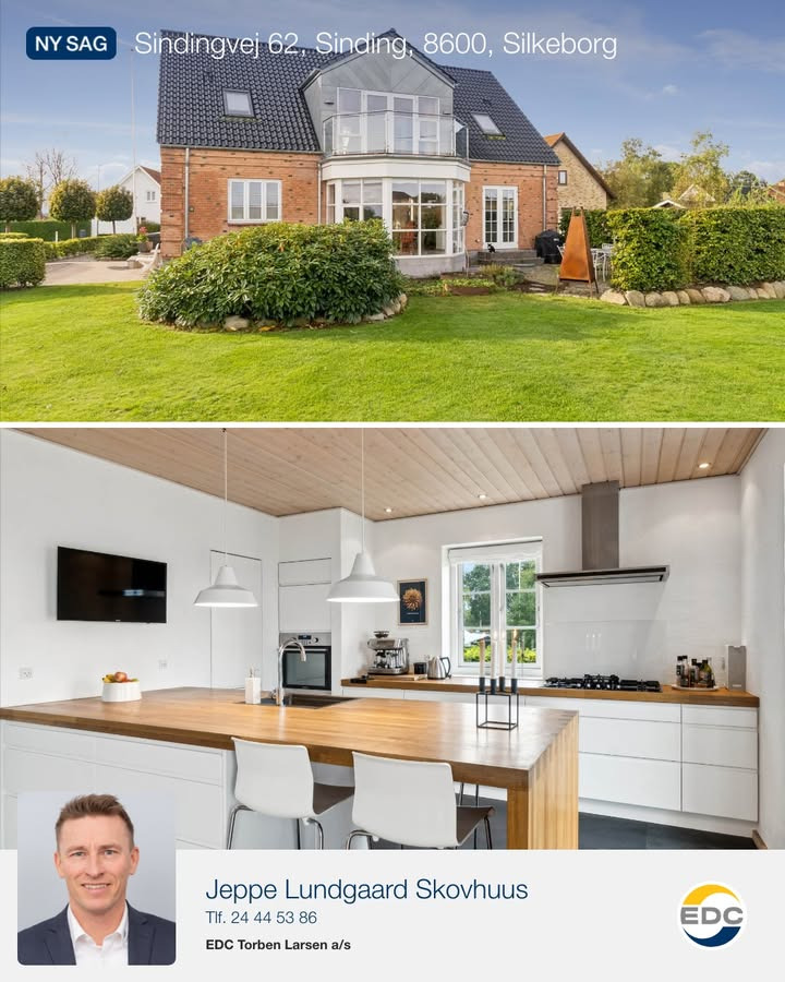 EDC Torben Larsen præsenterer villa med udsigt på Sindingvej i Silkeborg