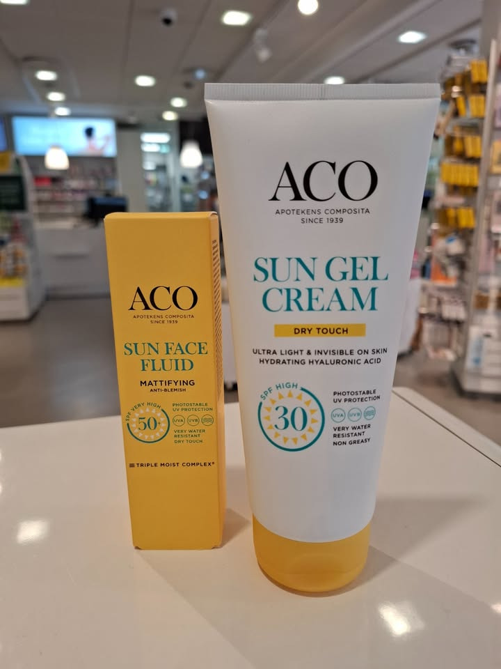Herning Løve Apotek annoncerer sommertilbud på ACO-produkter, inklusive solbeskyttelse