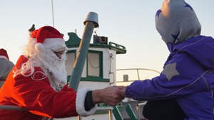 Julemanden går i land i Løkken