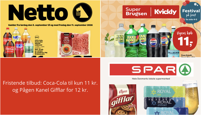 Fristende tilbud: Coca-Cola til kun 11 kr. og Pågen Kanel Gifflar for 12 kr.