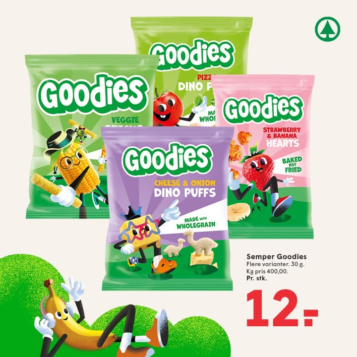 SPAR SKALLERUP A/S tilbyder sunde snacks til de mindste