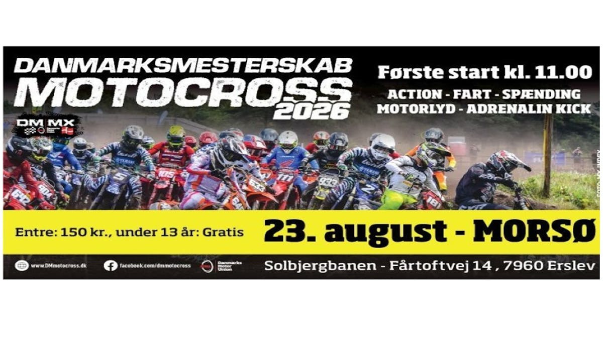 Spændende DM-afdeling i motocross på Mors