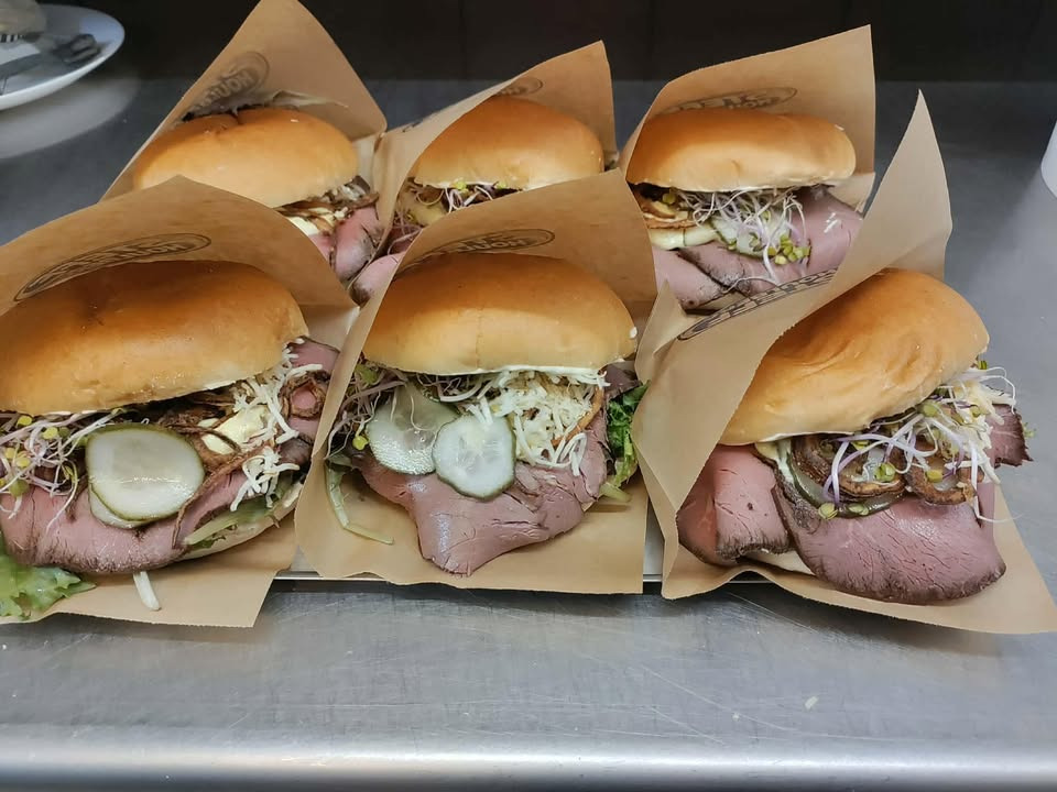 Havnens Fisk Øster Hurup tilbyder dagens lækre brioche med roastbeef