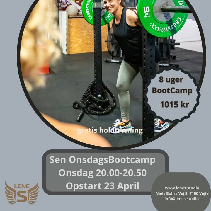 LeneS inviterer til sjov og inspirerende træning i sen onsdag bootcamp uge 17