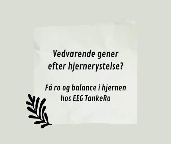 EEG TankeRo tilbyder hjælp til at genoprette hjernens balance efter hjernerystelse