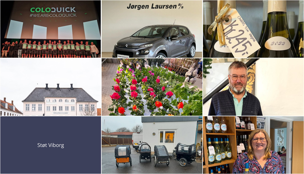 Nyt fra Palads Hotel Viborg, Smykkedesigner Helga Winther, Jørgen Laursen A/S og 5 andre