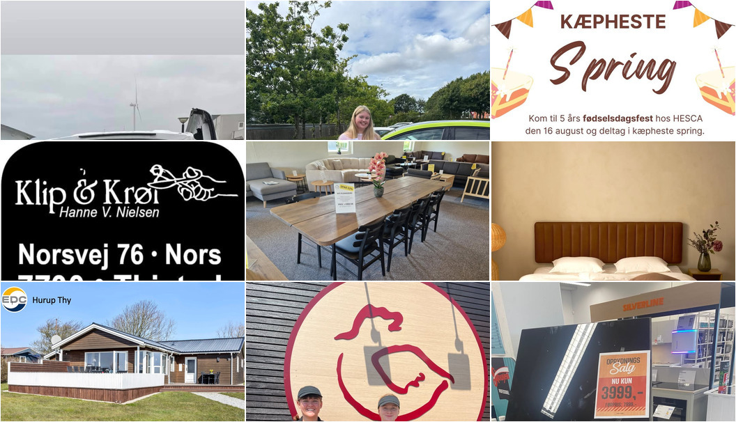 Nyt fra BOLIGHUSET THISTED, HURUP KØRESKOLE, SKOUSEN Thisted og 6 andre