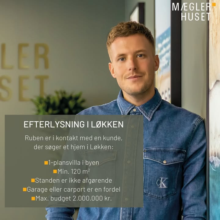 Mæglerhuset Vestkysten I/S efterlyser huse til salg i Løkken