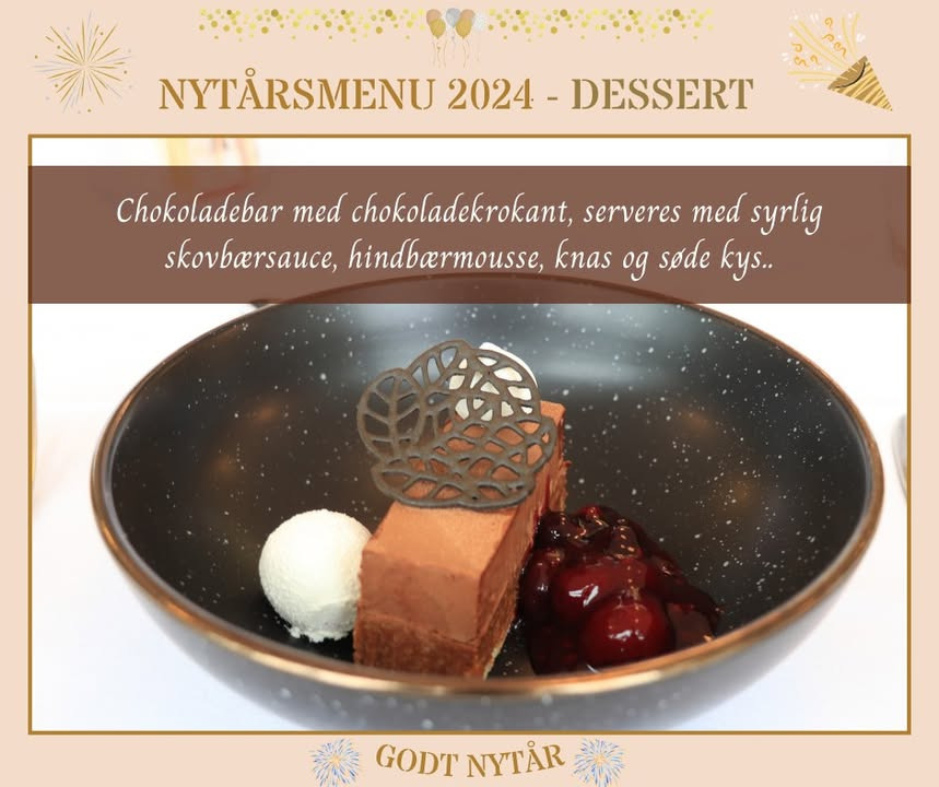 Den Brændende Kærlighed præsenterer årets nytårsmenu 2024 til både voksne og børn