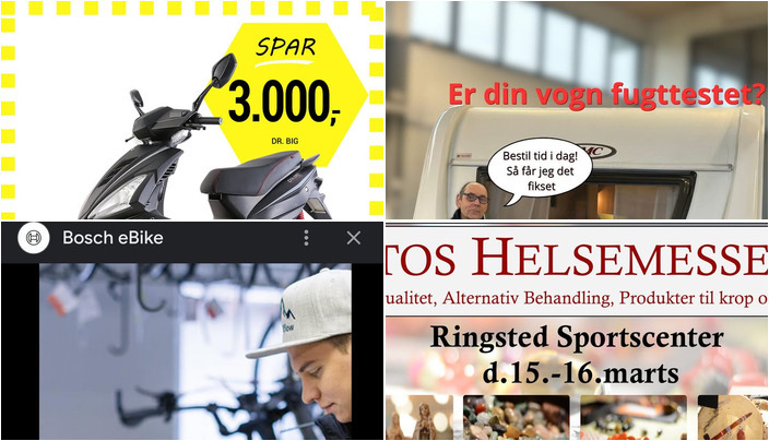 Nyt fra Slagelse Camping og Outdoor Center, BCS - Banevejens Cykler og Sport, Numerolog Sofia Murry og 1 anden