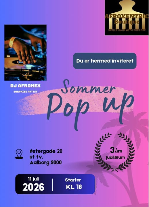 AfroXentric  Boutique inviterer til AFROXENTRIC SALON pop-up med 3-års jubilæum
