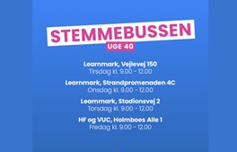 Stemmebussen kører kommunal- og regionalvalget ud til vælgerne