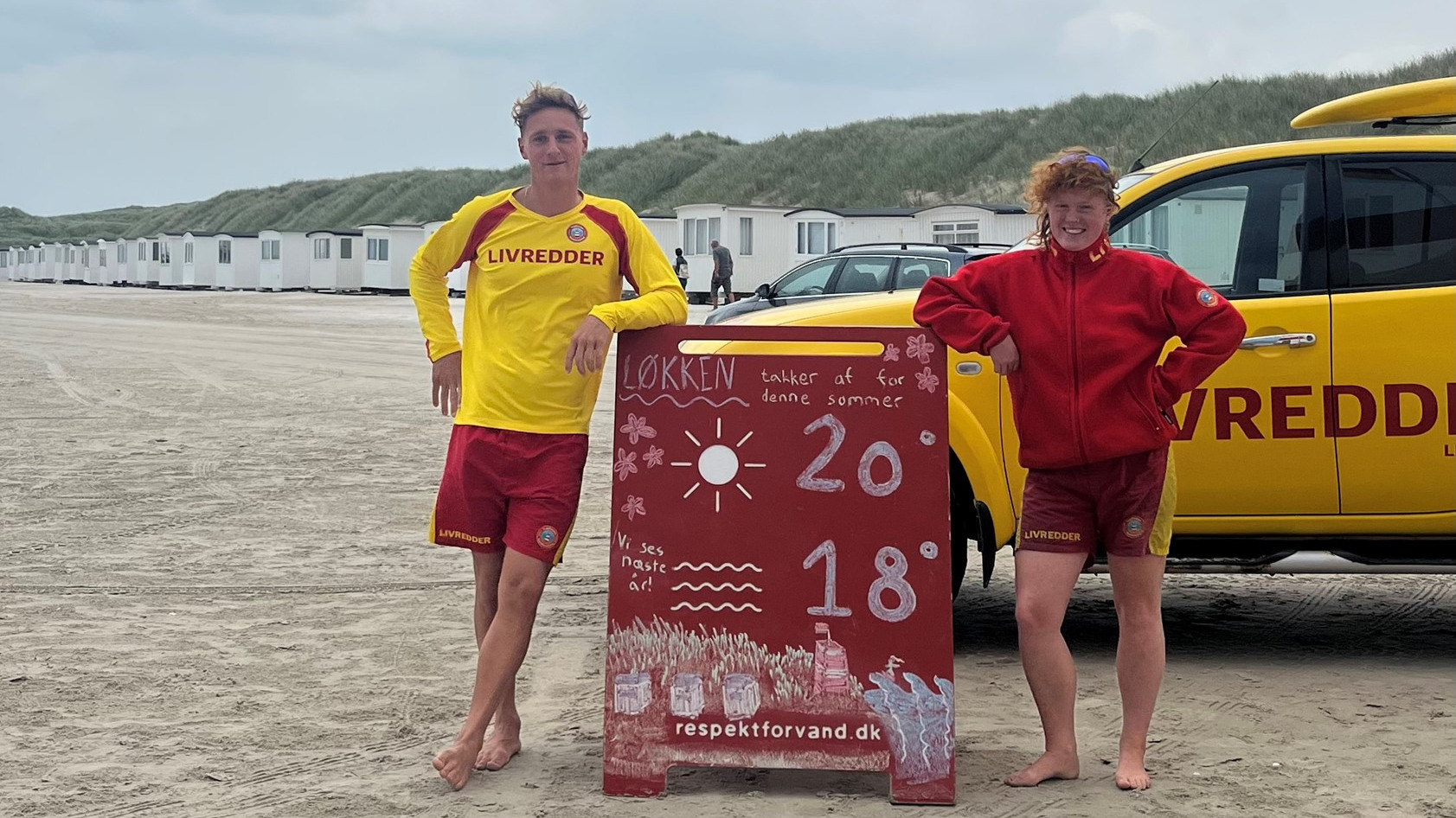 Livredderne på Løkken Strand takker af for i år: Vinden skabte farlige situationer for badegæsterne