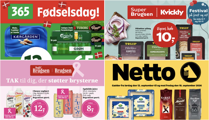 Gode tilbud: Kærgården smørbar til 12 kr. og Cheasy yoghurt til 12 kr.