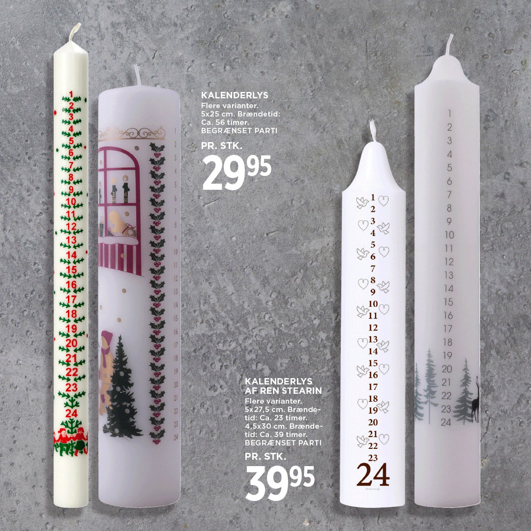 Meny Randers klar til julen med smukke kalenderlys