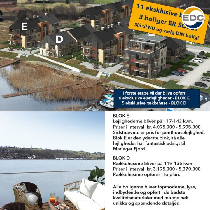 Projektet Ny Blåkilde til salg: 3 boliger allerede solgt – kontakt EDC Søren Jensen for mere info