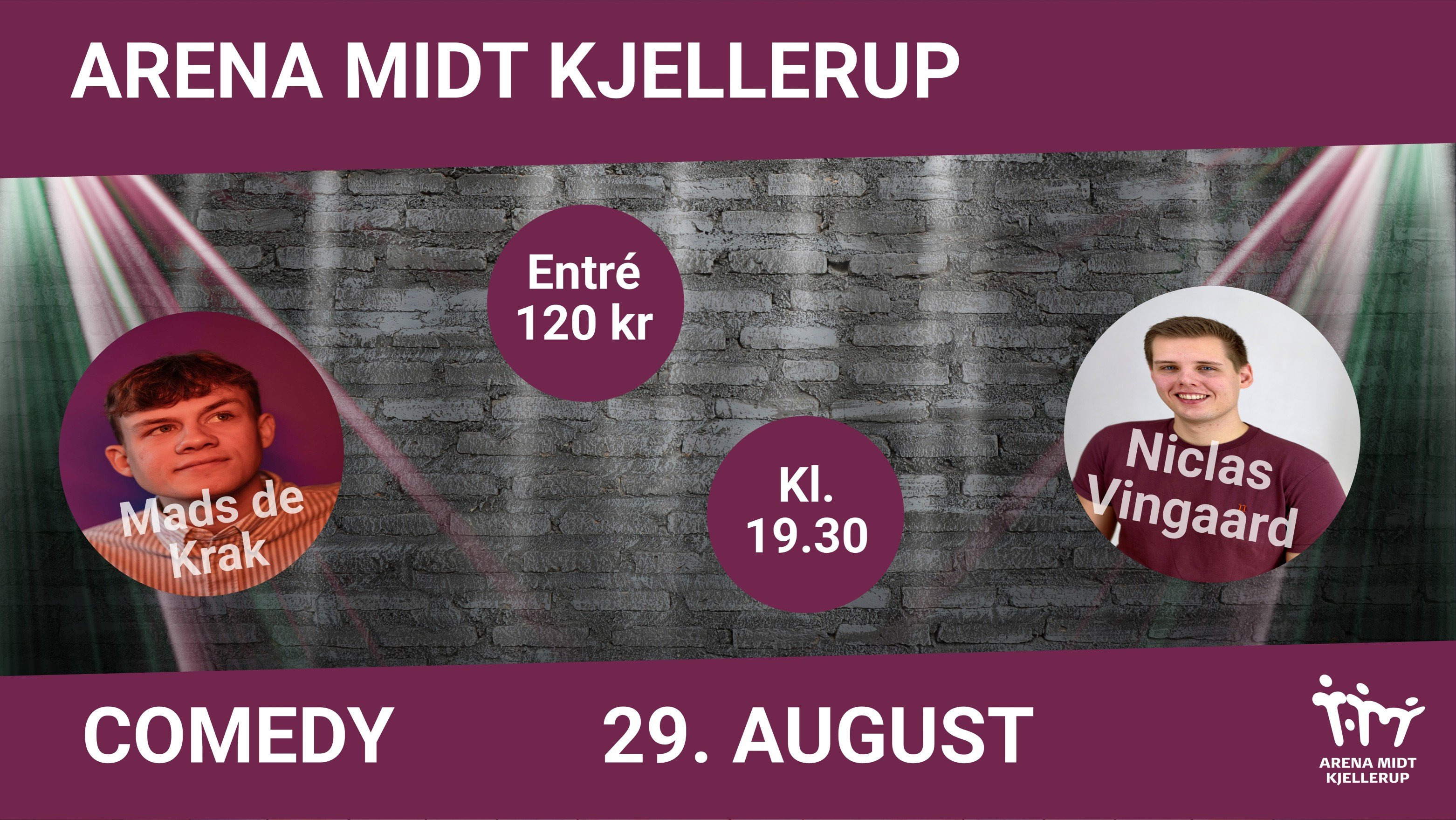 Få et godt grin med Niclas Vingaard og Mads de Krak i Kjellerup
