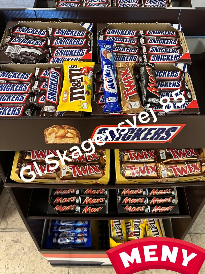 Meny Gl. Skagensvej tilbyder chokolade til spotpris: Masterfood Bars til 4,95 kr.
