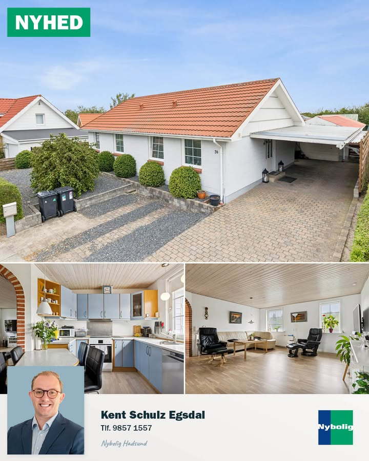 Nybolig Hadsund præsenterer villa med værksted og udestue til salg