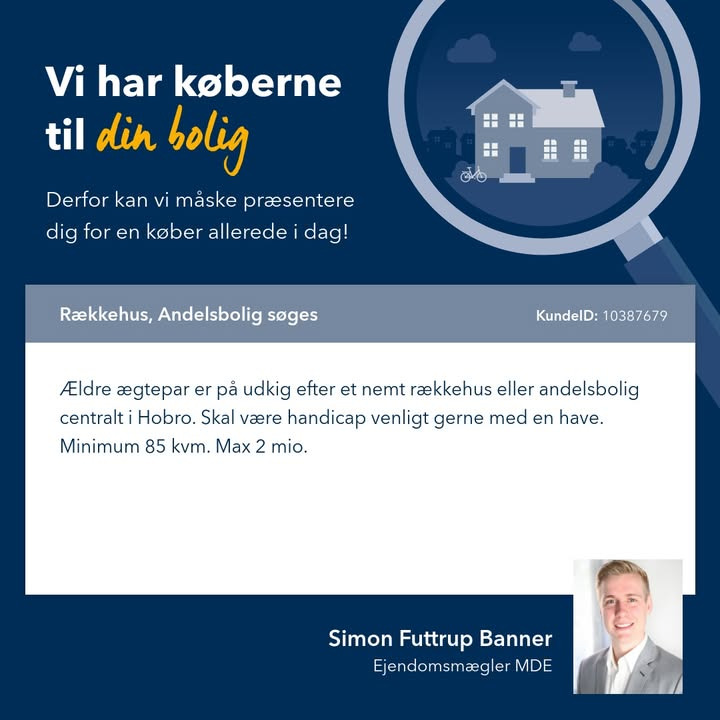 EDC Søren Jensen søger nye boliger til køberkartoteket
